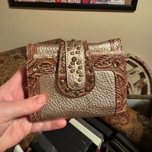 Elegant Bronze and Brown Women's Wallet